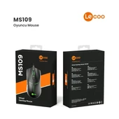LENOVO LECOO MS109 USB RGB Led Aydınlatmalı 6400dpi Gaming Optic Siyah Mouse - 8
