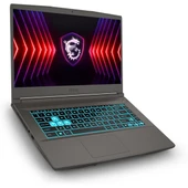 MSI 15.6" THIN 15 B12VE-1892XTR CORE i7 12650H 64GB- 1TB M2 NVME- 6GB RTX4050 FDOS - 3