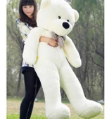 Sevimli Papyonlu Büyük Peluş Ayıcık, 130 cm- % 100 Yerli - 9