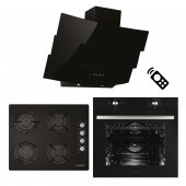 Alveus Century 604 Siyah 3Lü Ankastre Set (Modw-Gls640-Mfa604) - 1