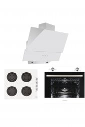 Alveus Chıef 604 Beyaz 3Lü Ankastre Set(Mod300-Gls640-Mfa604 - 7