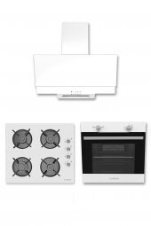 Alveus Arya 3Lü Beyaz Ankastre Set(F17-Gls640 -Mfa604) - 1