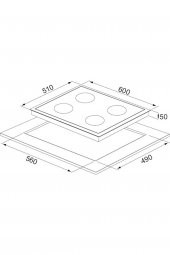 Alveus Baker Siyah 3Lü Ankastre Set(F17-Gls640-Mfa627) - 7