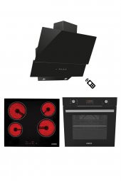 Alveus Europe Siyah 3Lü Ankastre Set (Vitro 641 - Mfa 627 - Mod 3000) - 1