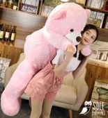 Sevimli Papyonlu Büyük Peluş Ayıcık, 130 cm- % 100 Yerli - 12