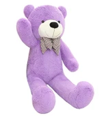 Sevimli Papyonlu Büyük Peluş Ayıcık, 130 cm- % 100 Yerli - 5