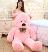 Sevimli Papyonlu Büyük Peluş Ayıcık, 130 cm- % 100 Yerli - 11