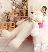 Sevimli Papyonlu Büyük Peluş Ayıcık, 130 cm- % 100 Yerli - 10
