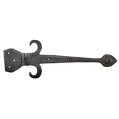 Antika Tarz Dekoratif Pirinç Kuyruklu Çanak Menteşe - 137x390 mm, Oksit - 1