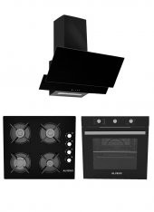 Alveus Gardenya 614 Siyah 3Lü Ankastre Set (Gls640-F17-Mfa614) - 1