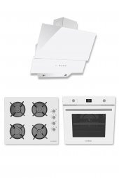 Alveus Platınum 3Lü Beyaz Ankastre Set (Gls640 -Mod 3000 - Mfa627) - 1