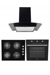 ALVEUS PETUNYA 614 SİYAH 3LÜ ANKASTRE SET (GLS640-İBER-MFA614) - 1