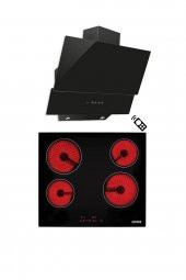 ALVEUS BEAUTY SİYAH 2Lİ ANKASTRE SET (MOD 3000 - VİTRO 641) - 1