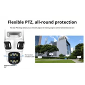 Ozmik CMR60 WiFi IP Kamera 6K 12MP Dış Mekan Üç Lensli Üç Ekran, PTZ Güvenlik Kamerası - 7
