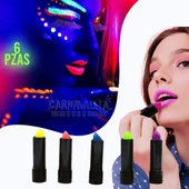 Nessiworld Karanlıkta Parlayan Yanan UV Neon Ruj Yüz Boyama 6 Adet 6 Renk - 3