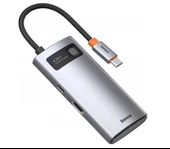 Baseus Metal Gleam 4-in-1 Type-C HUB-Gri (WKWG070113) - 1