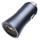 Baseus Golden Pro 40W Araç Şarj Aleti C to A Gri (CCJD-0G) - 1