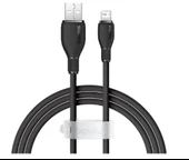 Baseus Pudding USB-A Light 2.4A Kablo 1.2m Siyah (P10355700111-00) - 1