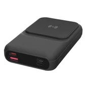 S-link P135 10000mAh 15W Magsafe Dahili Kablo Siyah Gizli LED Taşınabilir Pil Şarj Cihazı Power - 1