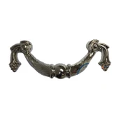 Dekoratif Zamak Üzümlü Kulp - 64mm, Nikel, 1 Adet - 1