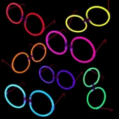 NessiWorld GlowStickPartiGözlüğüGlowPartisiYuvarlakŞekilliFosforluGözlük6Adet - 3