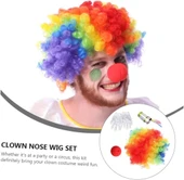 Nessiworld  Palyaço Saç Palyaço Burun Palyaço Eldiven Palyaço Sihirli Baston 4 lü Seti - 3