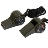 Çok Fonksiyonlu Düdük Pusula  Kamp Termometre Acil Survival Dişli Düdük thumbnail 4