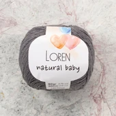 Loren Natural Baby Gri El Örgü İpi - R082 - 33946 thumbnail 1
