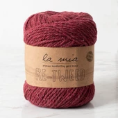 La Mia Re-Tweed Bordo Melanj El Örgü İpi - L189 - 34402 thumbnail 1