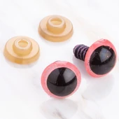 Loren 12 mm Pembe 5 Çift Amigurumi Göz - 1