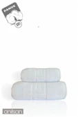 2'li Beyaz Hotel Havlu Seti %100 Pamuk - 1 Adet El Havlusu 50x90 ve 1 Adet Banyo Havlusu 70x140 - 3