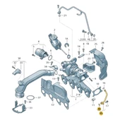 VW Beetle 2012-2016 1.2Tsi CBZ Turbo Yağ Dönüş Borusu 03F145735E - 2