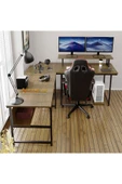 METMOBSAN L Tipi Bilgisayar Ve Çalışma Masası (180X180CM YÜKSEKLİK 75 CM) thumbnail 2