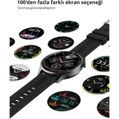 Aukey SW-2P-GY Akıllı Saat 3.7cm LCD Bluetooth Çağrı Sağlık Gözetimi Spor Bildirimleri IP67 Gri - 3