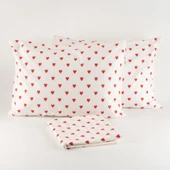 Soley | Mix & Match | Hearts | %100 Pamuk Çift Kişilik Çarşaf Seti - 5