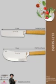 Elit Serisi Mutfak Bıçak Seti Et Ekmek Sebze Salata Pizza Börek Şef Bıçak Seti 2 Li Set (MFT-6830) - 2