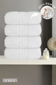4'lü Hotel Banyo Havlusu - 70x140 Cm, 490 Gr, %100 Pamuk, Spa Ve Otel Havlusu, Günlük Kullanıma Uygun - 1