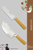 Elit Serisi Mutfak Bıçak Seti Et Ekmek Sebze Salata Pizza Börek Şef Bıçak Seti 2 Li Set (MFT-6830) - 1
