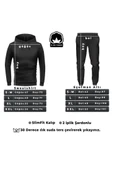 Unisex Çılgın Aile Baskılı Eşofman Takımı - 3