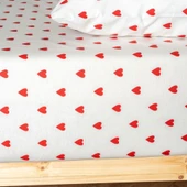 Soley | Mix & Match | Hearts | %100 Pamuk Çift Kişilik Çarşaf Seti - 6