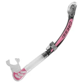 Cressi Alpha Ultra Dry Yetişkin Şnorkel CLEAR-BLACK-PINK - 2