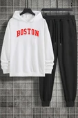Unisex Boston Baskılı Eşofman Takımı - 1