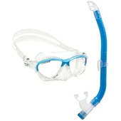 Cressi Moon-Top Çocuk Maske Şnorkel Seti Mavi - 4