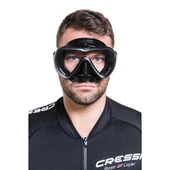 Cressi A1 Yetişkin Dalış Maskesi Siyah-Grafit - 4