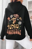 Unisex Oversize Love Yourself Baskılı Sweatshirt thumbnail 4