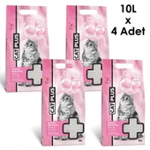CatPlus Bebek Pudralı Kedi Kumu 10 Lt x 4 Adet - 1