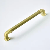 Alfa Metal Mat Gold Altın Kulp 192 mm Mobilya Çekmece Mutfak Dolabı Dolap Kapak Kulpları Kulb Kulpu thumbnail 5