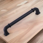 Alfa Metal Mat Siyah Kulp 128 mm 12.8 cm Mobilya Çekmece Mutfak Dolabı Dolap Kapak Kulp Kulb Kulpu - 5