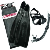 Cressi Pro Star Siyah Palet Maske Şnorkel Seti NO:45-46 - 3