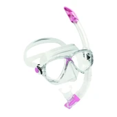 Cressi Marea-Gamma Yetişkin Maske Şnorkel Seti Şeffaf-Pembe - 6